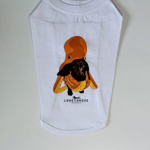 LongTongue – Designer Dog T-shirt – Plopus – Funny