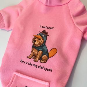 LongTongue – Designer Dog Hoodies – Perry The Platypus – Funny
