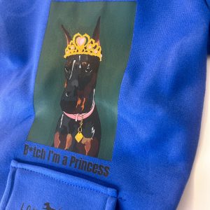 LongTongue – Designer Dog Hoodies – B*tch I’m a Princess- Funny